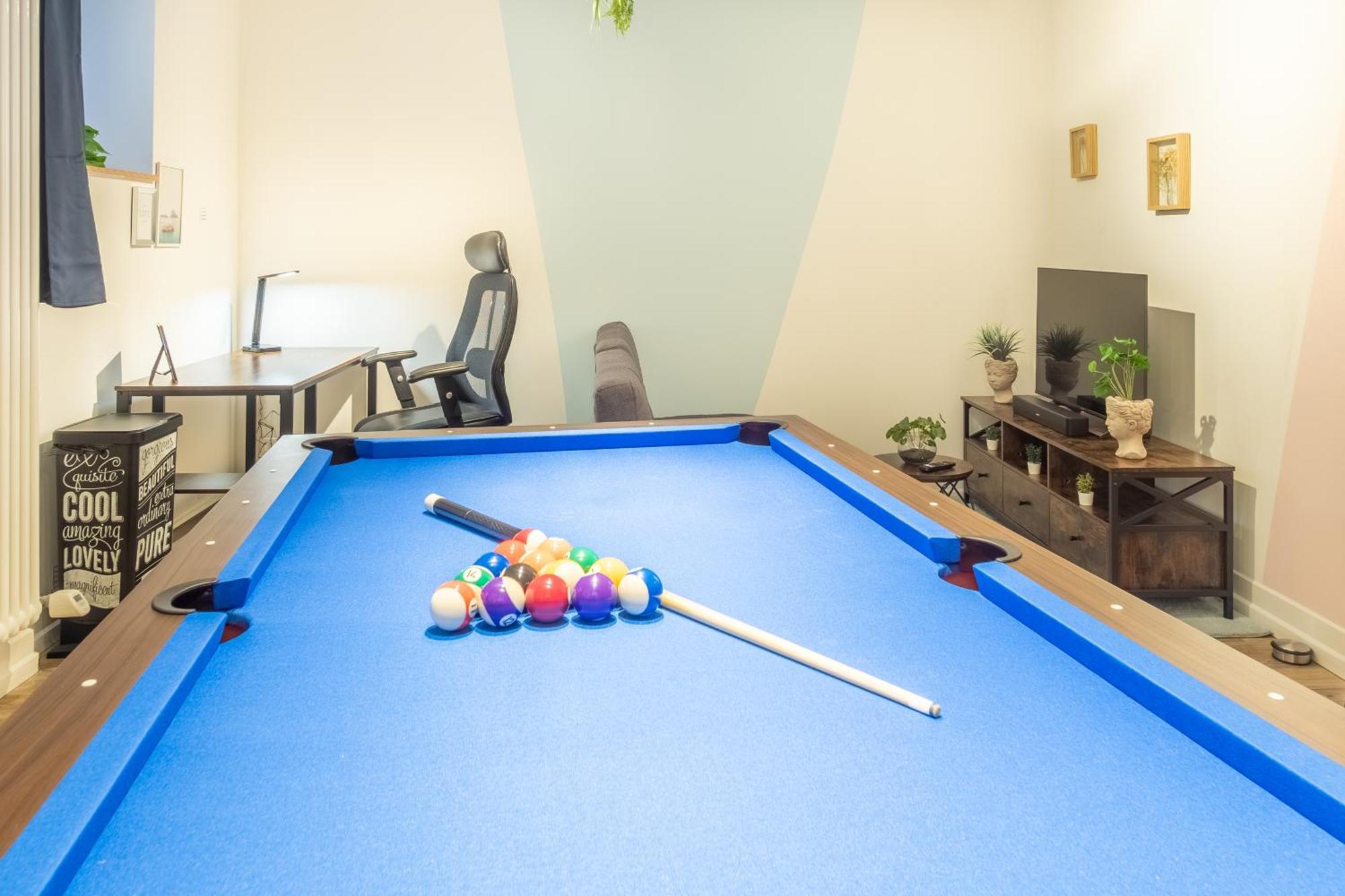 Pool Table Heaven, Workstation, 4K Tv, Netflix Apartment ไลป์ซิก ภายนอก รูปภาพ
